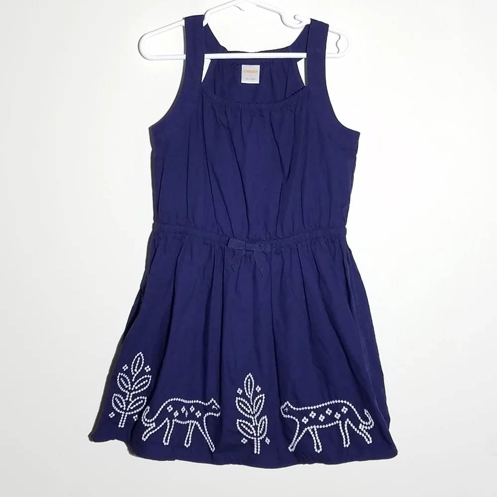 Gymboree Cat Embroidered Dress 6